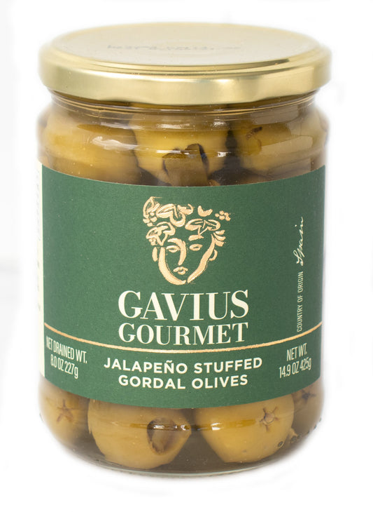 Gavius Gourmet Jalapeno Stuffed Gordal Olives